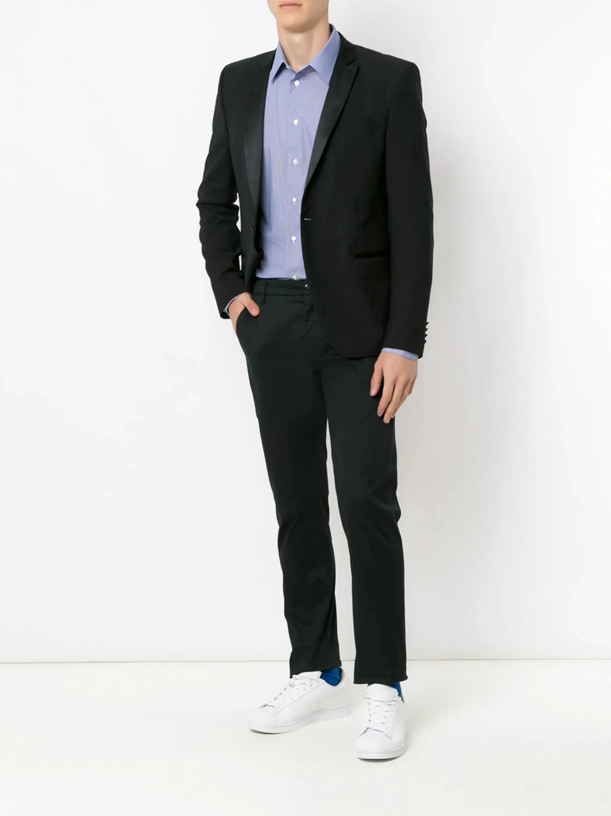 Plain Button-Down Blue Shirt