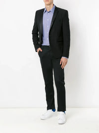 Plain Button-Down Blue Shirt