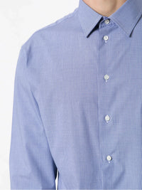 Plain Button-Down Blue Shirt