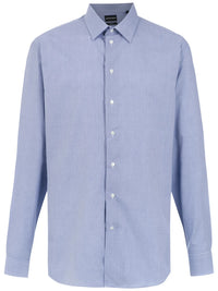 Plain Button-Down Blue Shirt