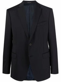 Fitted Single-Breasted Black Blazer