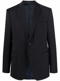 Fitted Single-Breasted Black Blazer