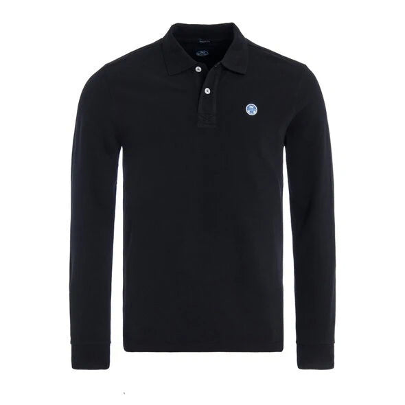 Long Sleeve Black Polo