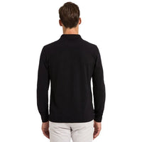 Long Sleeve Black Polo