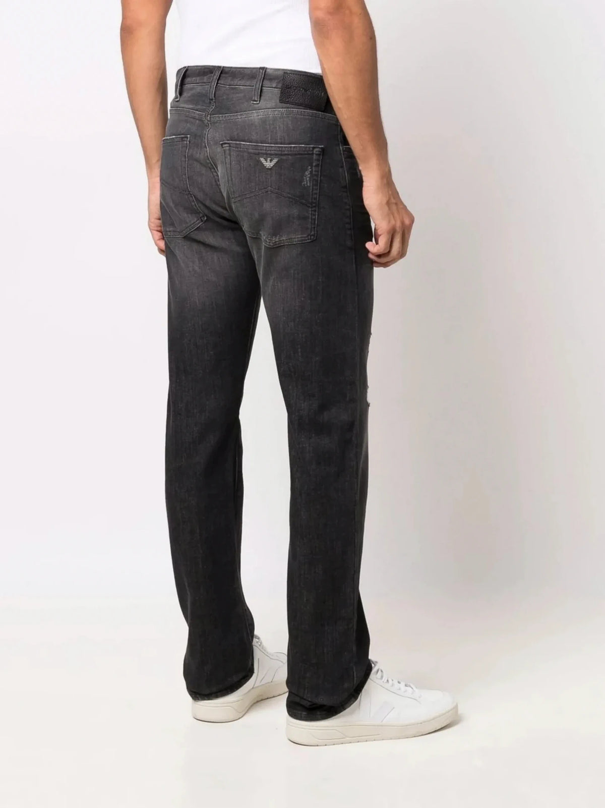 Logo-Plaque Grey Trousers