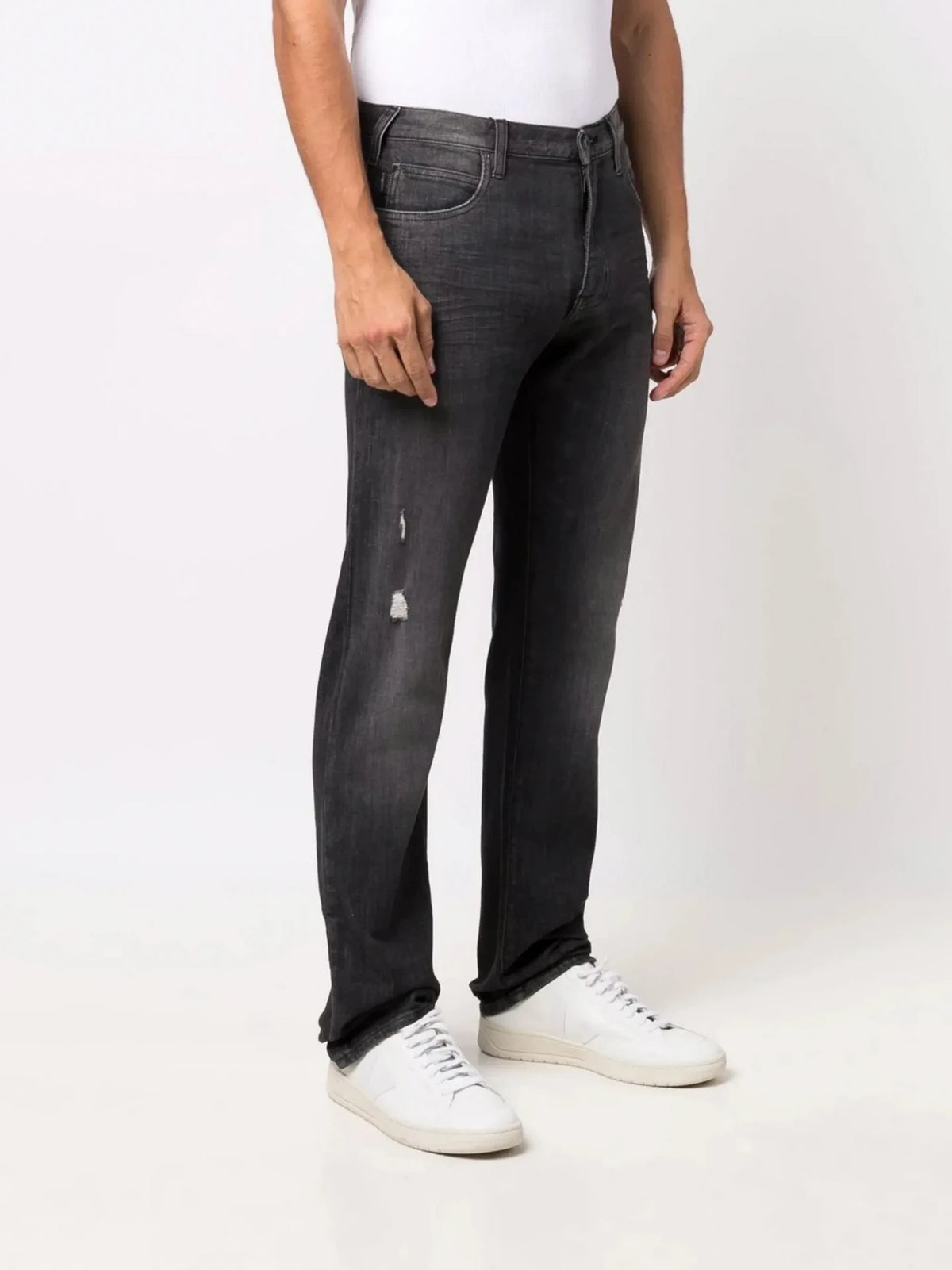 Logo-Plaque Grey Trousers