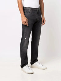 Logo-Plaque Grey Trousers