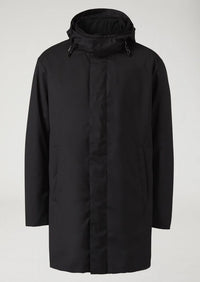 Parka Style Grey Trench Coat