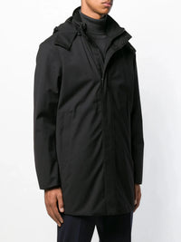 Parka Style Grey Trench Coat