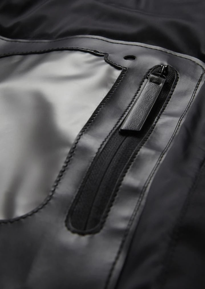 Parka Style Grey Trench Coat