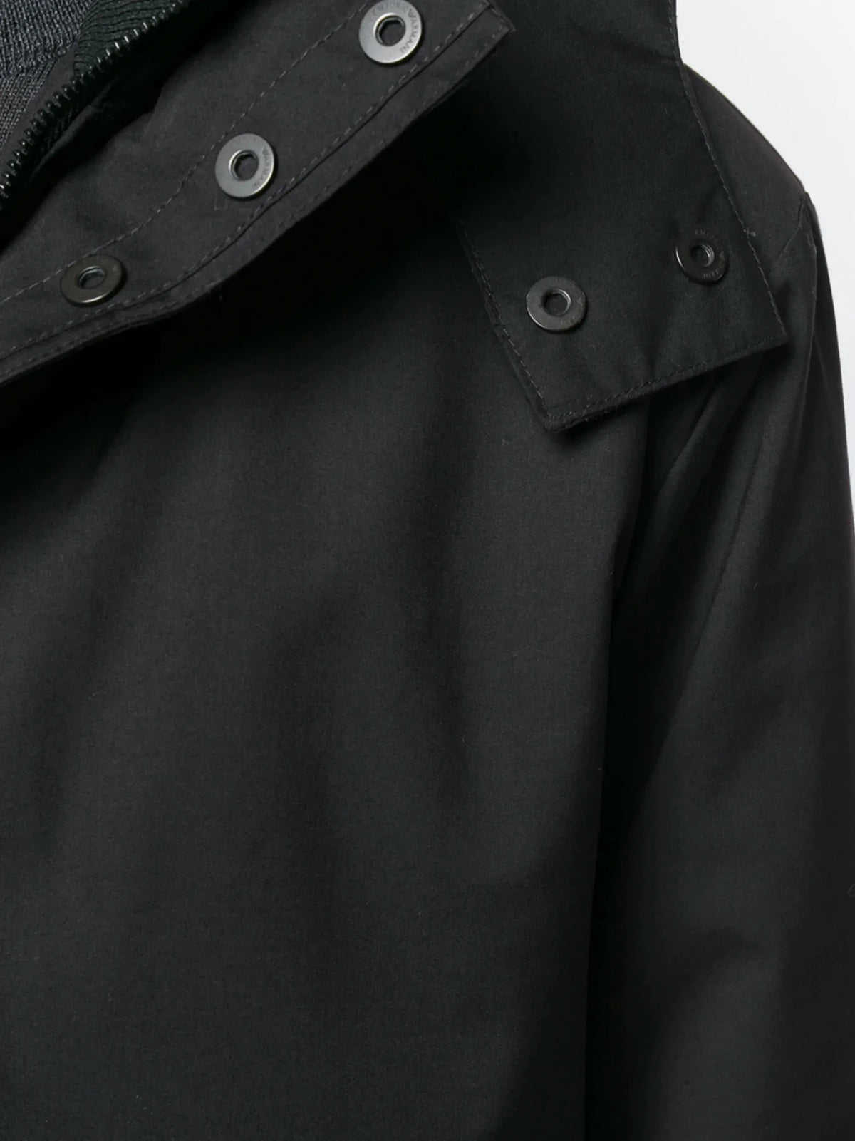 Parka Style Grey Trench Coat