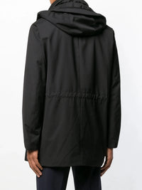 Parka Style Grey Trench Coat