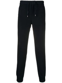 Drawstring Slim-Fit Navy Blue Trousers