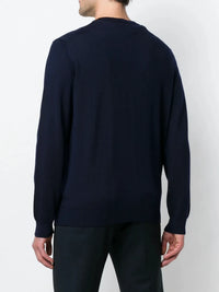 V-Neck Navy Blue Pullover