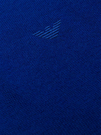 V-Neck Navy Blue Pullover