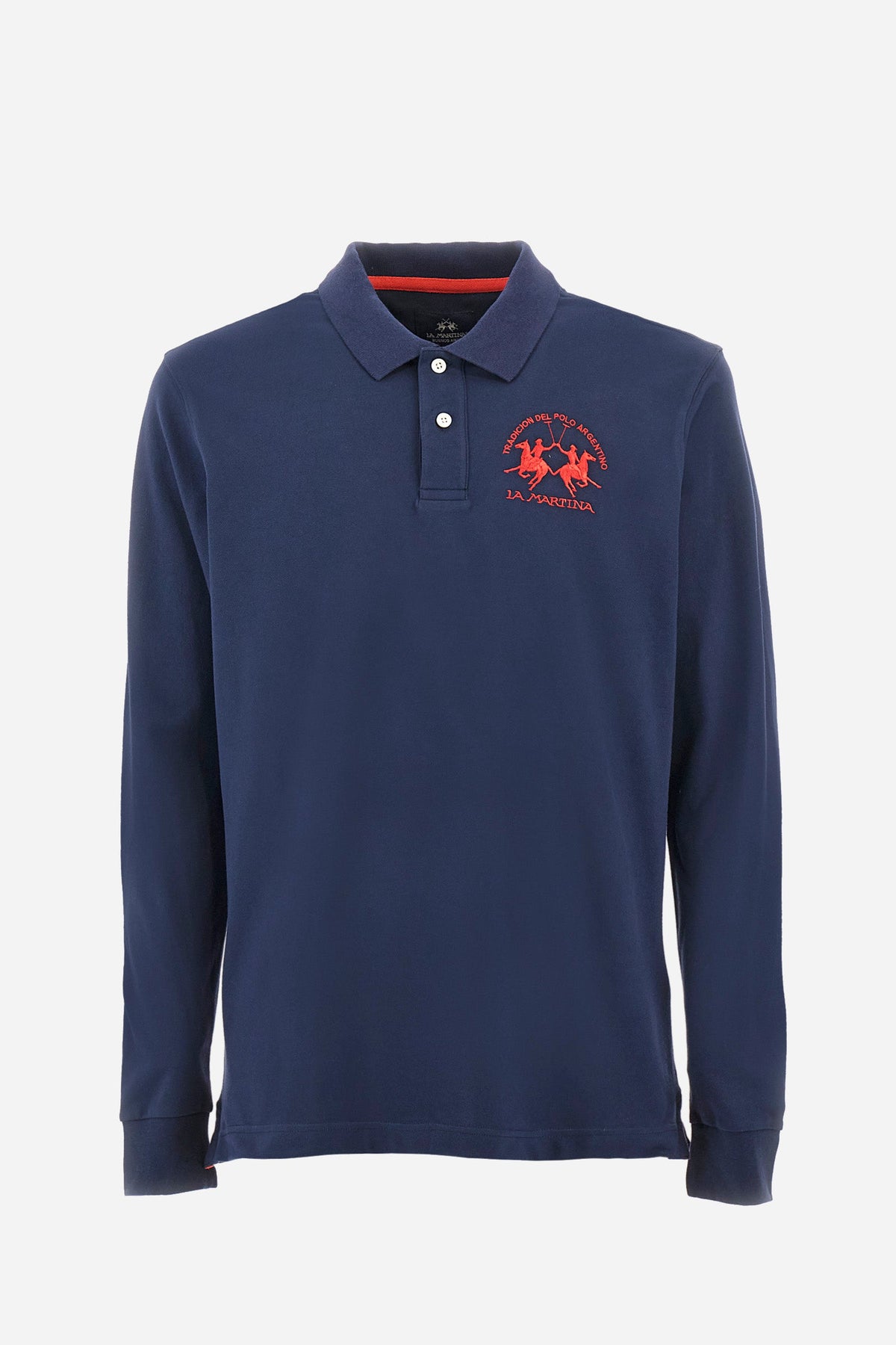 Regular-Fit Blue Polo Shirt