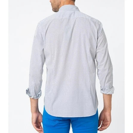 Diamond Poplin Blue Shirt