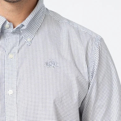Diamond Poplin Blue Shirt