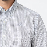 Diamond Poplin Blue Shirt