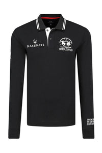 Piquet Stretch Black Polo