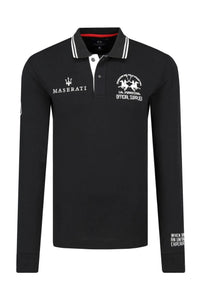 Piquet Stretch Black Polo