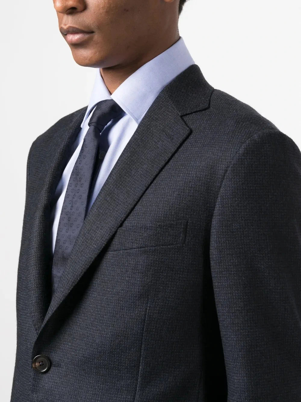 Tailored Blue Wool Jacket