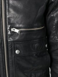 Leon Black Leather Jacket