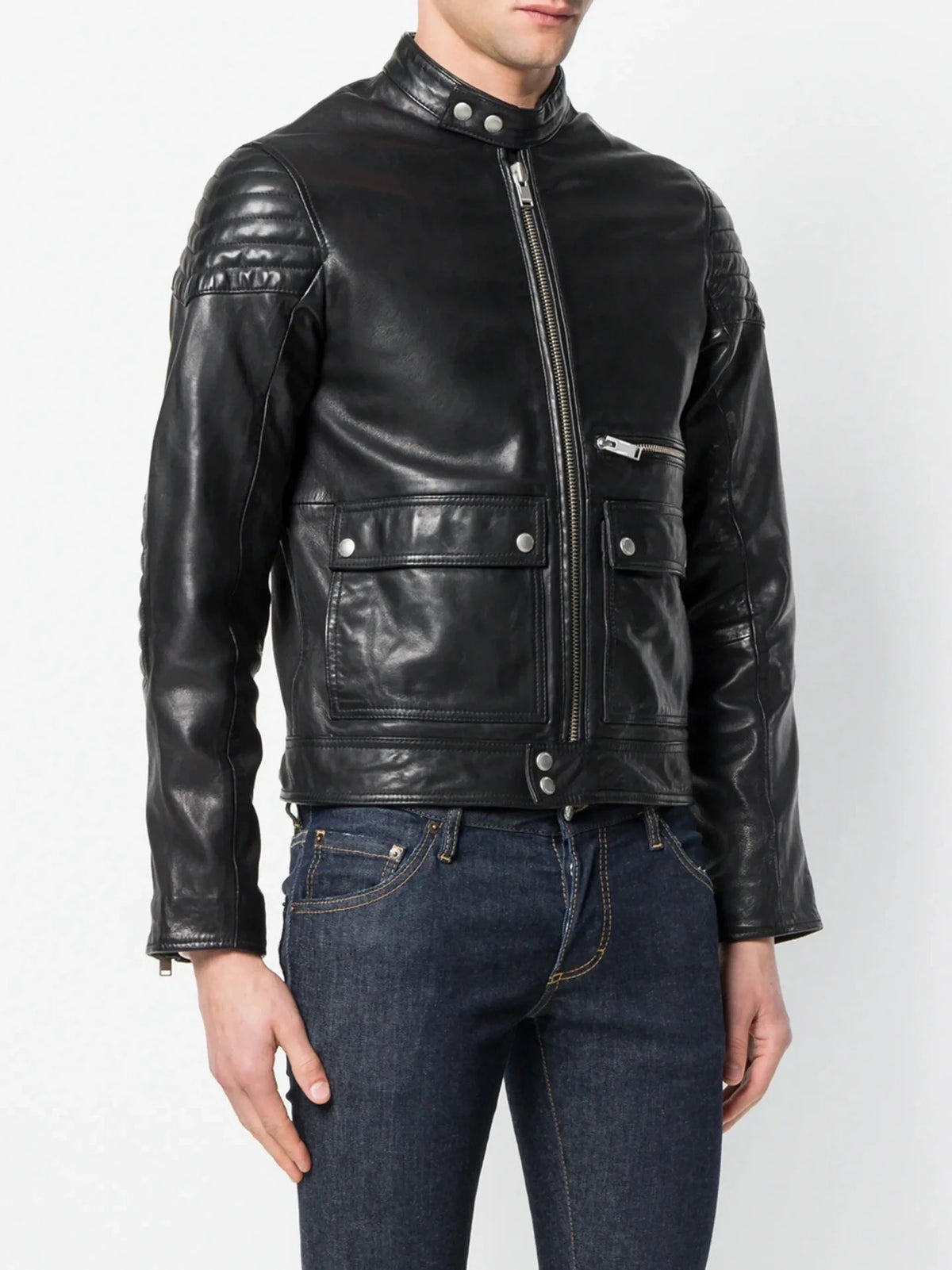 Leon Black Leather Jacket