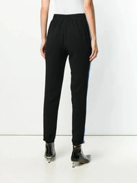 Side Stripe Black Leggings