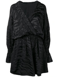 Tiger Print Black Dress