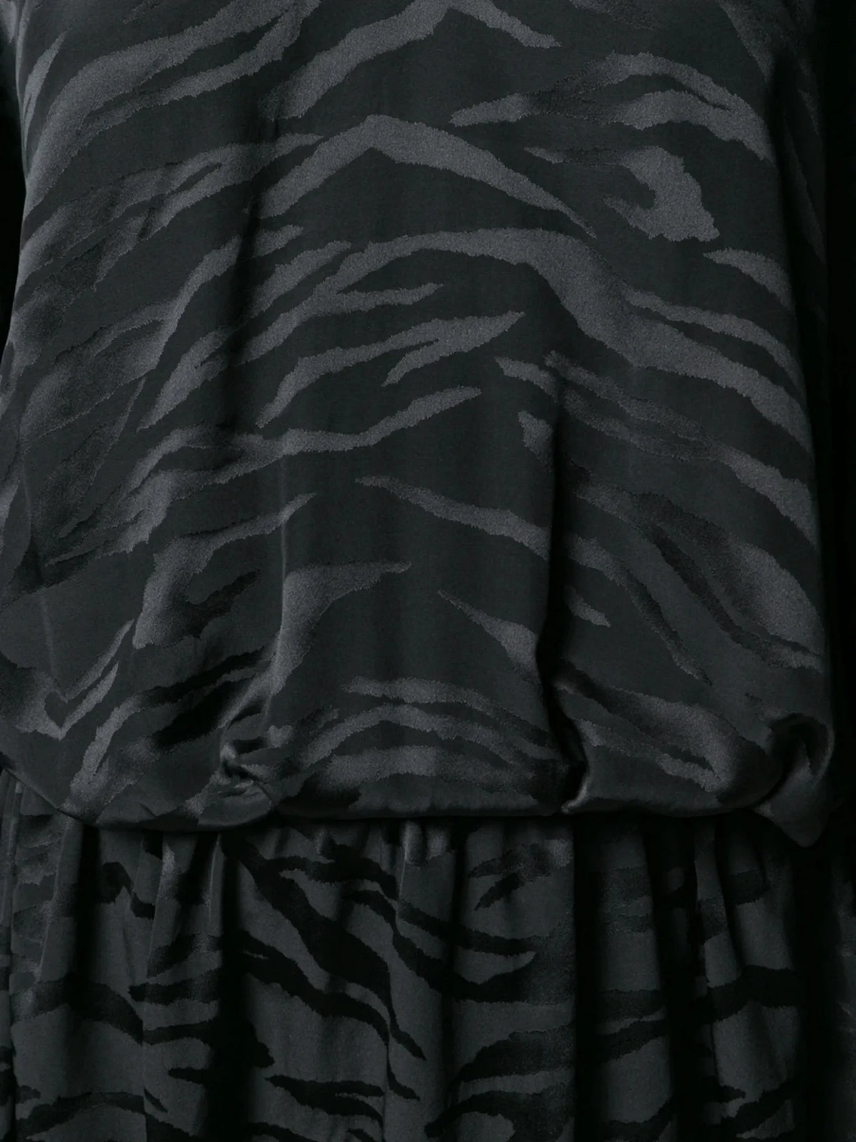 Tiger Print Black Dress