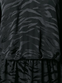 Tiger Print Black Dress