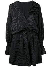 Tiger Print Black Dress