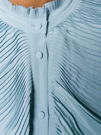Pleated Blue Shirt