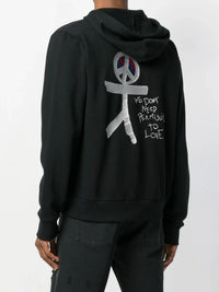 Evan Ross Black Zip Hoodie