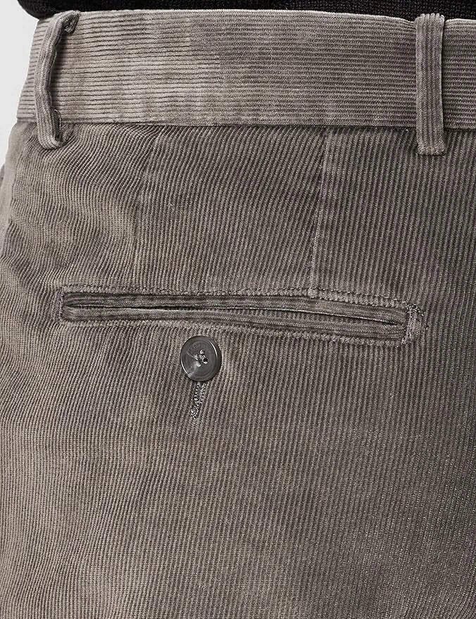 Corduroy Straight Brown Jeans