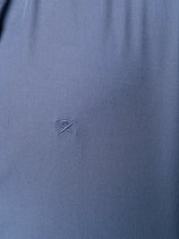 Embroidered Logo Navy Blue Shirt