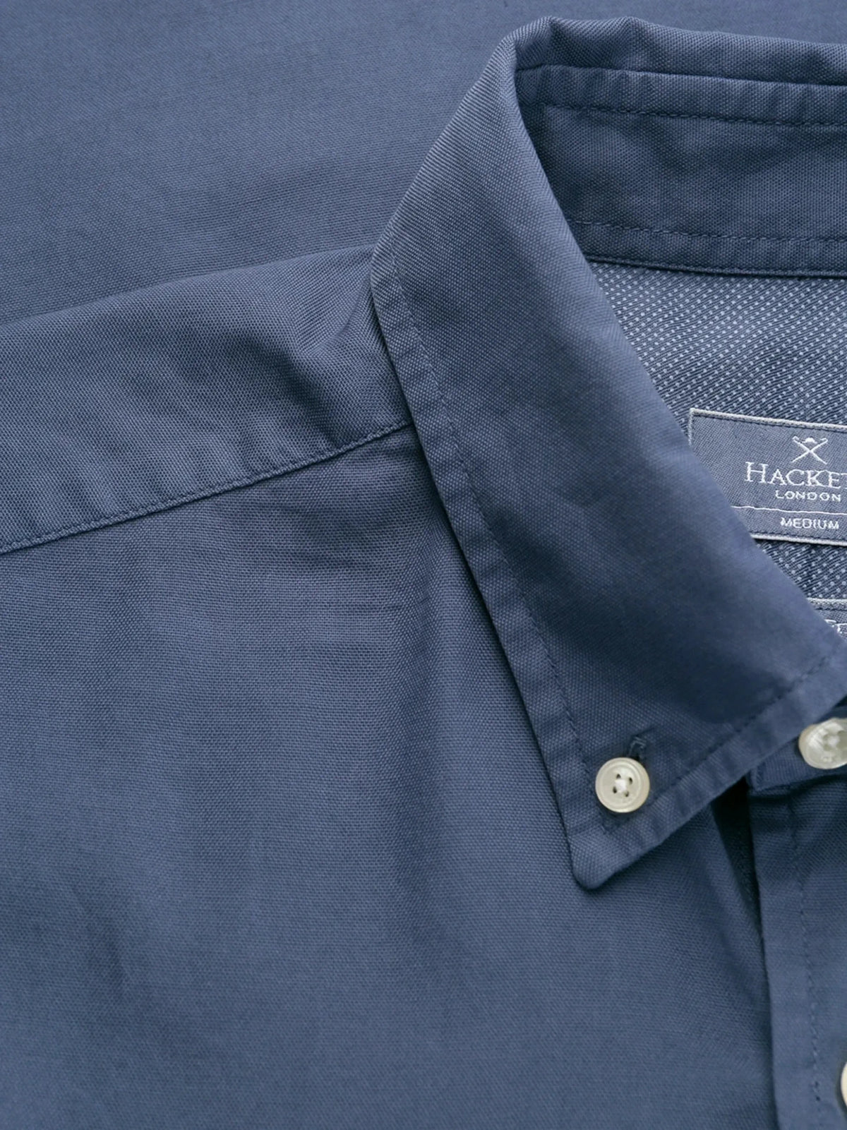 Embroidered Logo Navy Blue Shirt