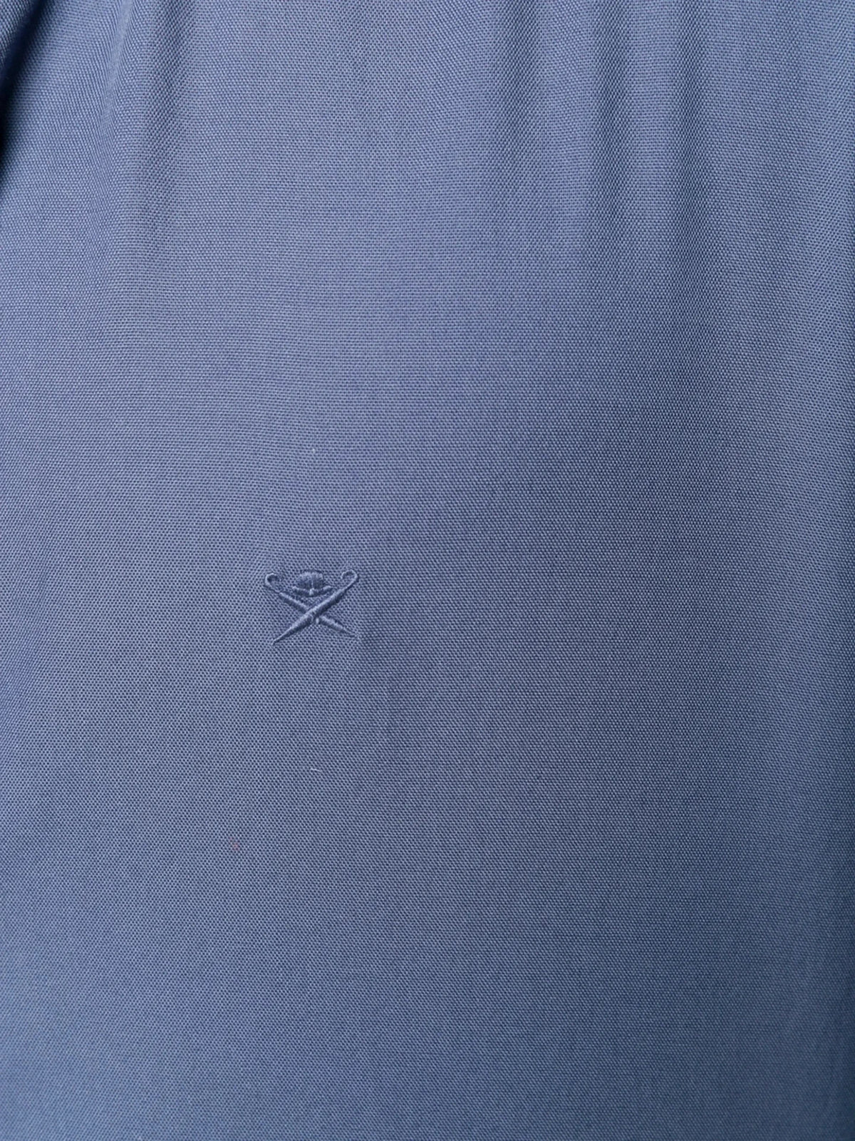 Embroidered Logo Navy Blue Shirt