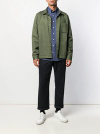 Embroidered Logo Navy Blue Shirt