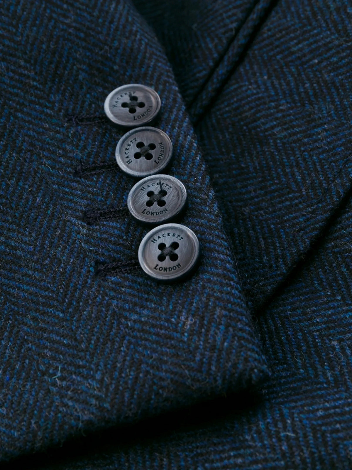 Herringbone Navy Blue Jacket