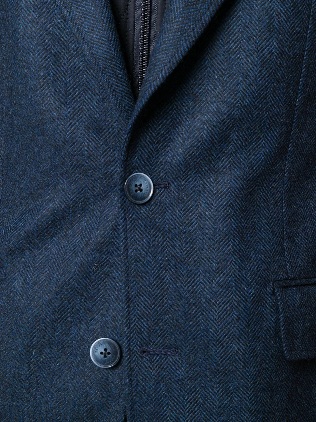 Herringbone Navy Blue Jacket