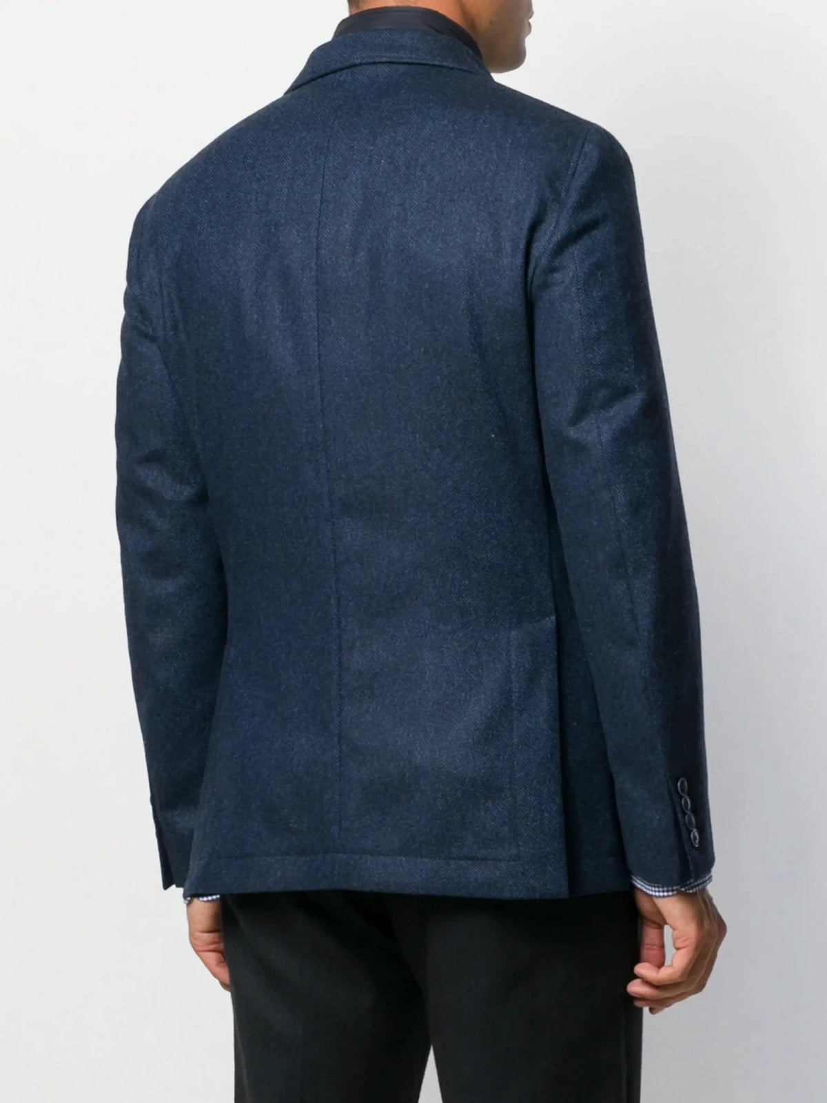 Herringbone Navy Blue Jacket