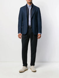 Herringbone Navy Blue Jacket