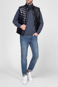 Lambswool Half-Zip Blue Knitwear