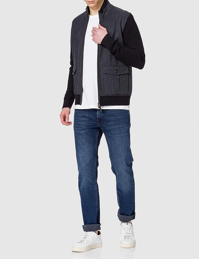 Fabric Front Grey Gilet