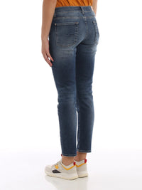 Mid Rise Roxanne Blue Jeans