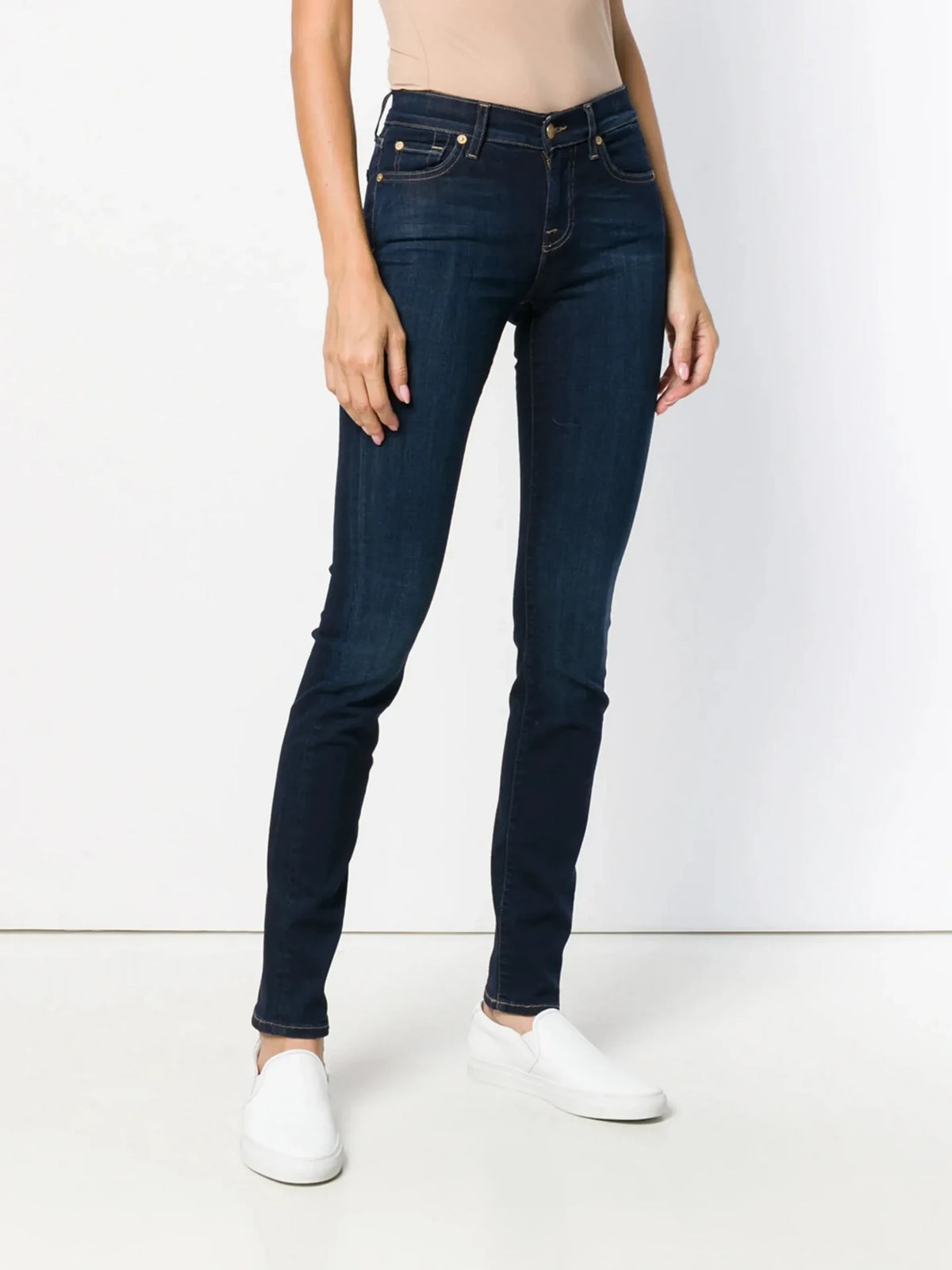Mid Rise Roxanne Navy Blue Jeans