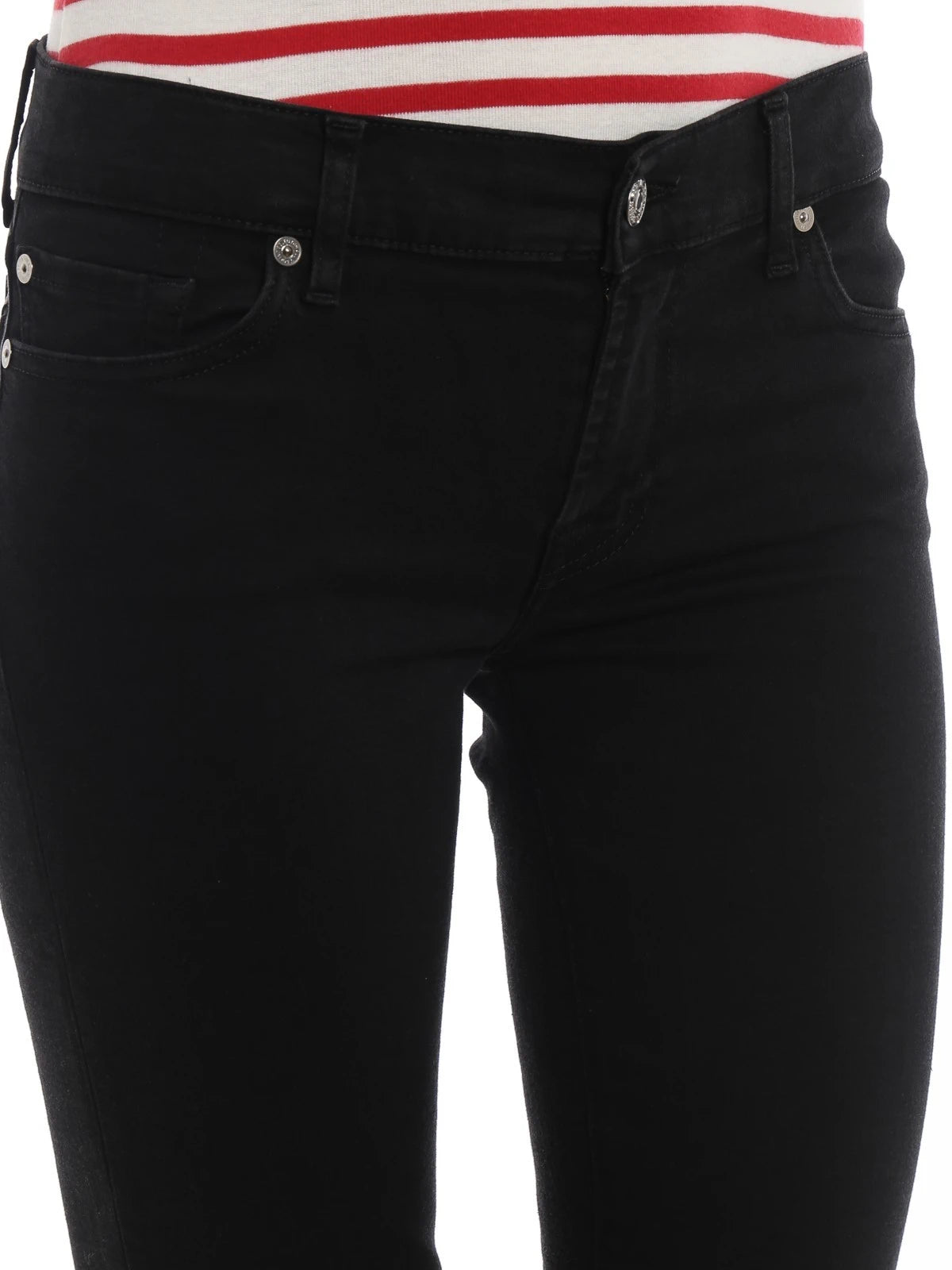 Mid Rise Roxanne Black Jeans