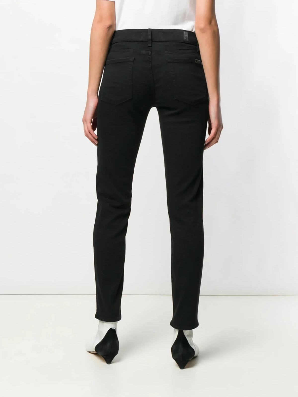 Mid Rise Roxanne Black Jeans